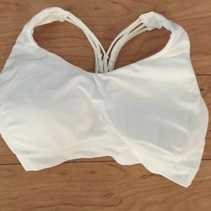 White sports bra